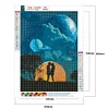 Diamond Painting-DIY Full Round Drill Starry Sky Silhouette