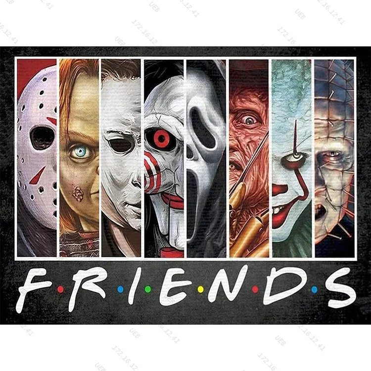 Horror Movie Character 55*40CM(Canvas) AB Round Drill Diamond Painting gbfke