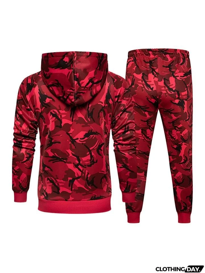 Men's Cool Street Fashion Camouflage Tracksuits