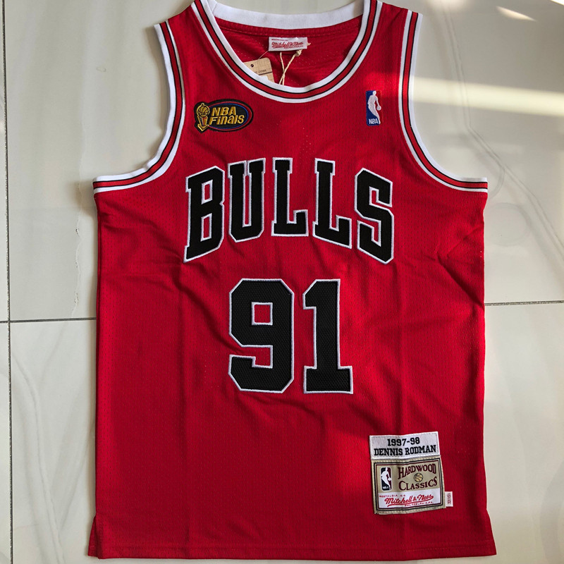 Chicago Bulls Rodman 91 Red MN