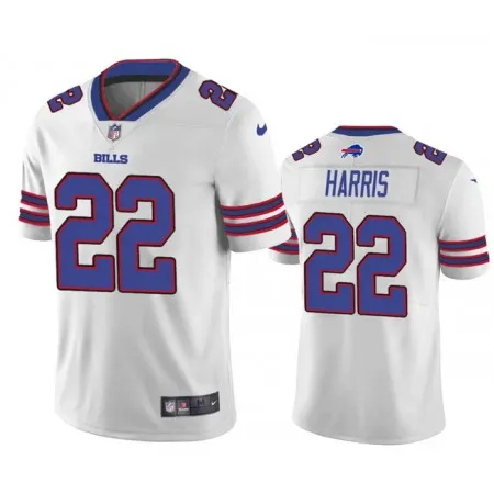 Men's Buffalo Bills #22 Damien Harris White  Vapor Untouchable Limited Stitched Jersey