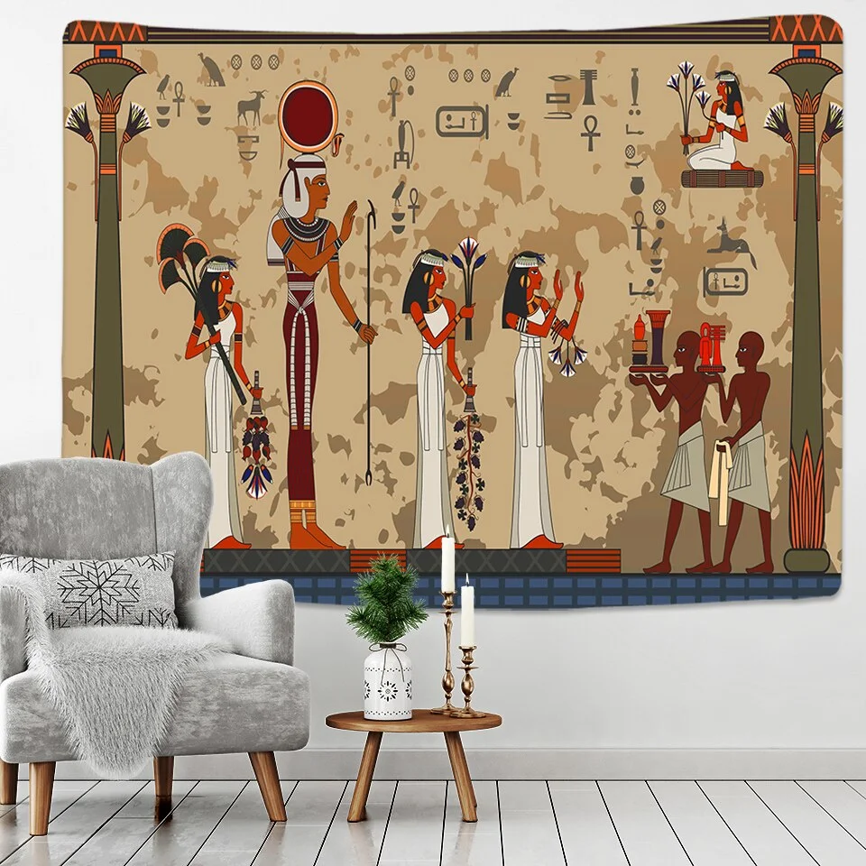 Ancient Egyptian Egypt Tapestry Wall Hanging Home Dorm Decor Bedspread Throw Art Home Decor
