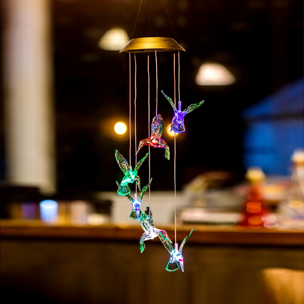 Mother's Day Promotion-Solar Powered Dangling Hummingbird Lights-Buy 2 Free Shipping
