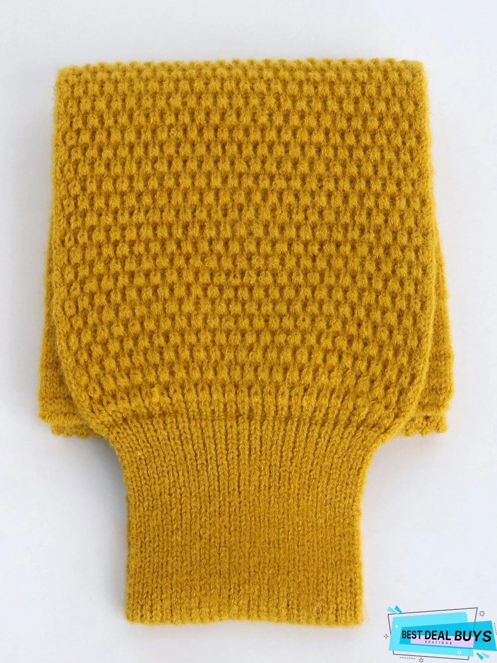 Casual Solid Color Cross Shape Wool Scarf Autumn Winter Thickened Warm Accessories