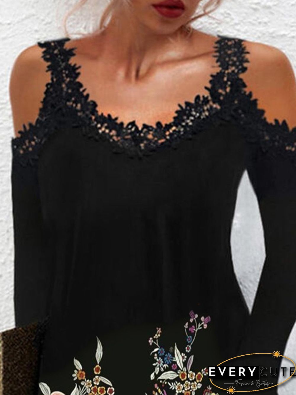 Women Casual Floral Autumn V neck Natural Micro-Elasticity Daily Jersey Hot List Dresses