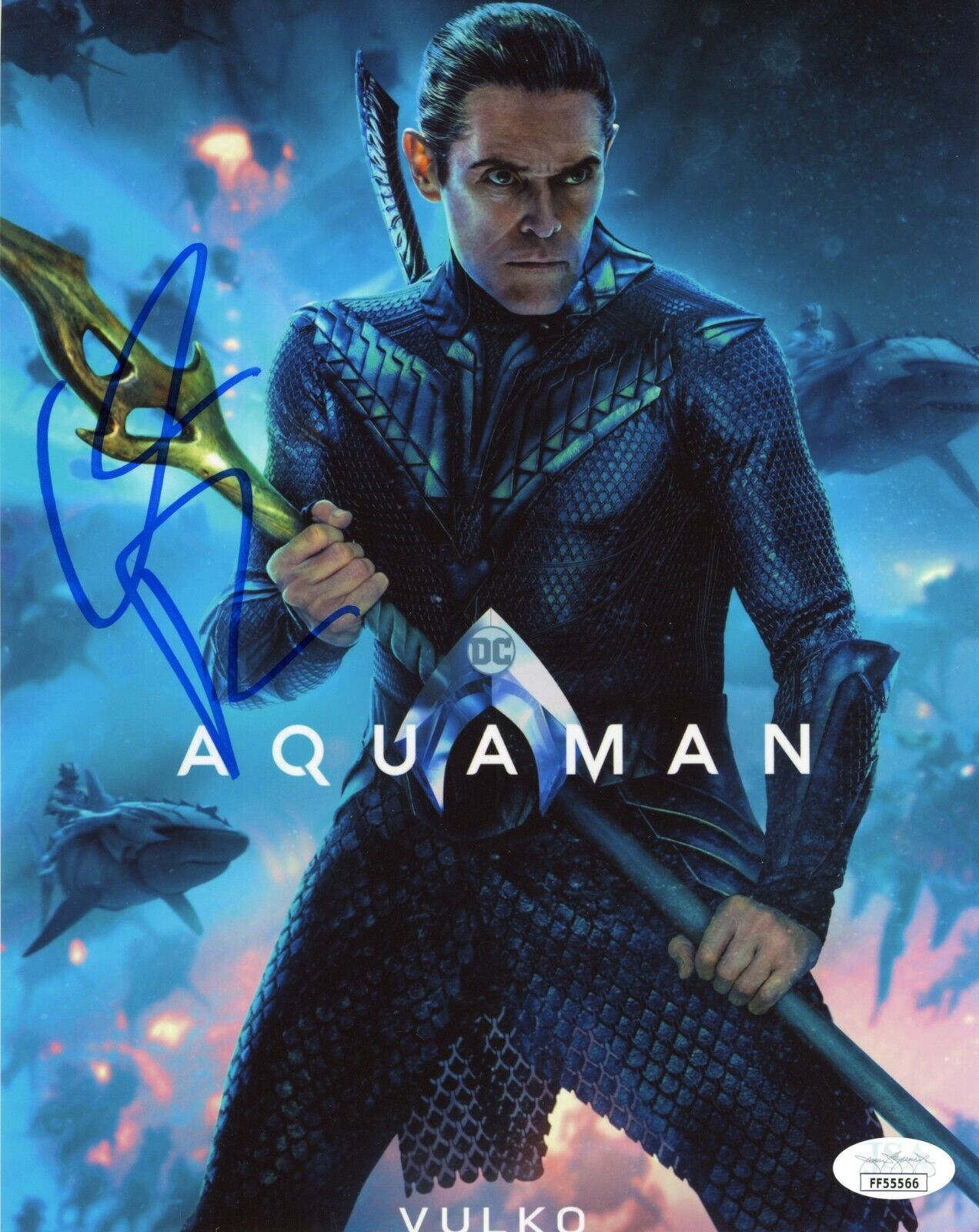 ~~ WILLEM DAFOE Authentic Hand-Signed AQUAMAN