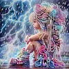 Diamond Painting-DIY Crystal Rhinestone Crying Girl