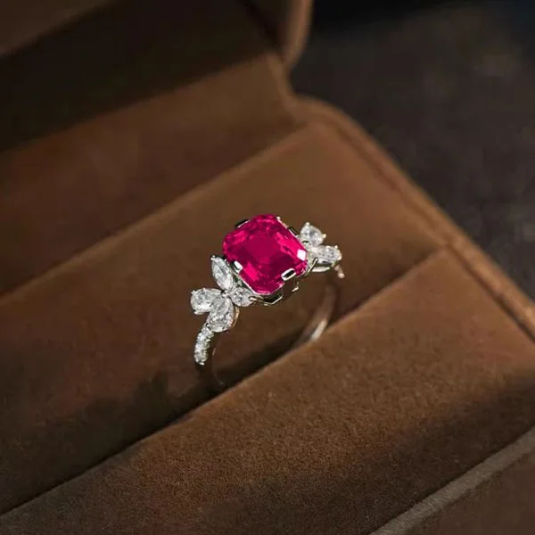 Sterling Silver Vintage Zirconia Temperament Bow Ring