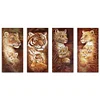 Tiger And Lion | Full Round Diamond Painting Kits