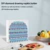 Diamond Painting Acrylic Mandala  Flower Paper Towel Storage Rack Decor