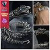 Dragon Retro Snake Bracelet Unisex Stainless Steel Alloy Bangle New