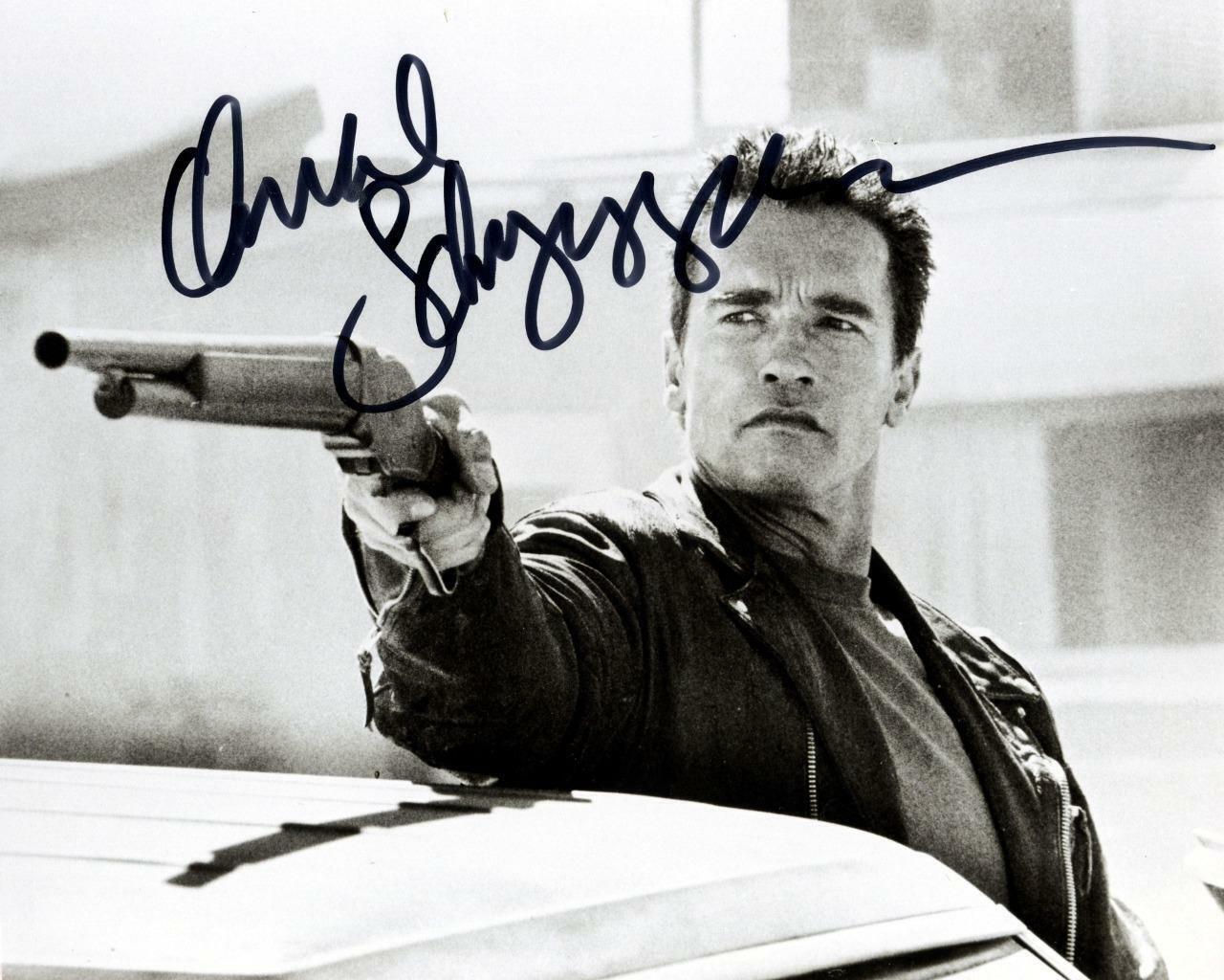 ARNOLD SCHWARZENEGGER Terminator SIGNED AUTOGRAPHED 10X8 REPRO Photo Poster painting PRINT B&W