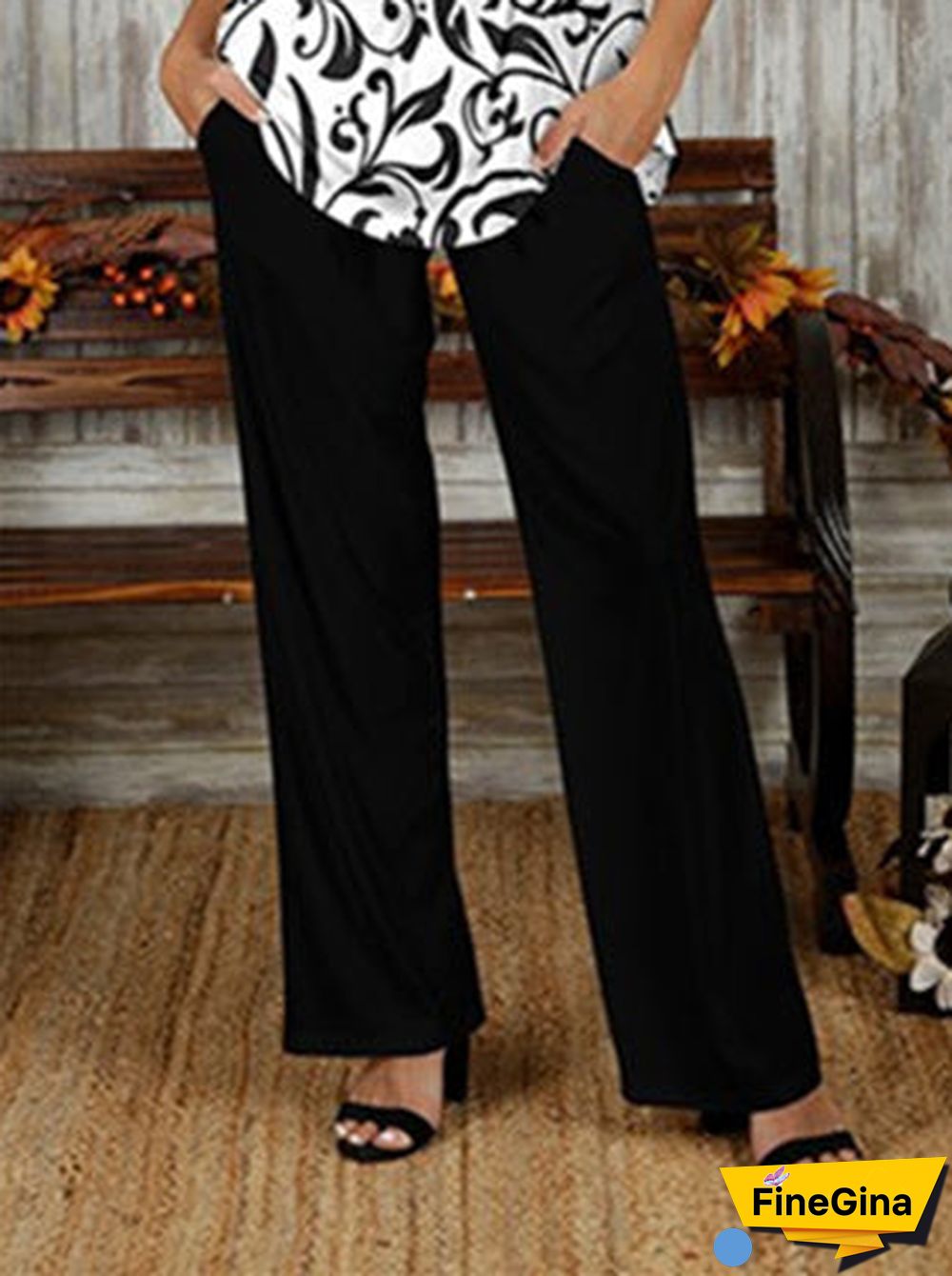 Women's Graphic Printed Long Sleeve Scoop Neck Sets