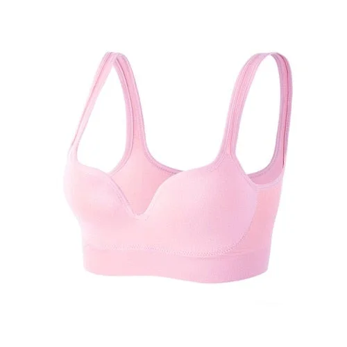 Coloriented Active Bra  Ladies Padded  Fitness Daily Wear Wire Free Seamless Bra  Push Up Cup Solid 5 Colors