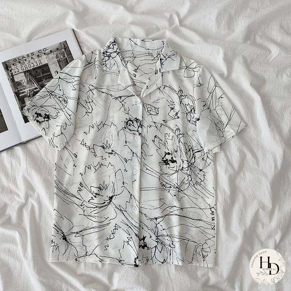 Casual Basic Short Sleeve Blouse Women V-neck Loose Office Formal Shirt Female Fashion Blue Yellow Cardigan Tops