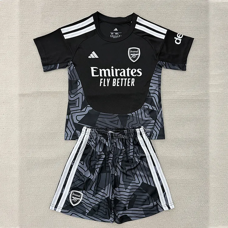 Kids Arsenal 26/27  Black GK Jersey 1:1 Thai Quality