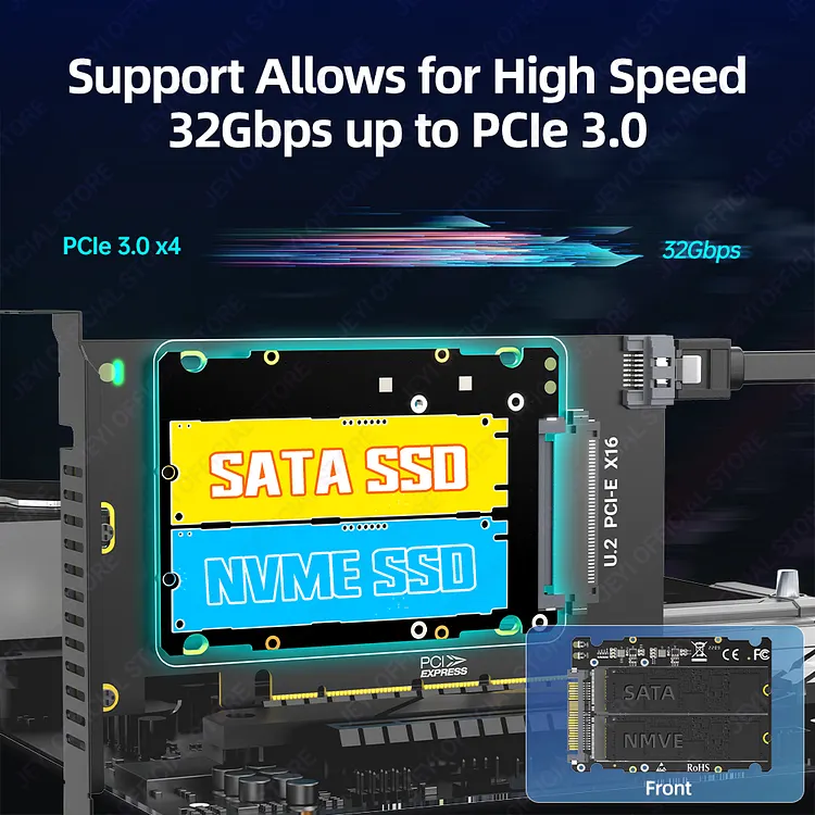 NFHK SFF-8639 NVME U.2 a Combo NGFF M.2 M-Key SATA PCIe SSD Adaptador NFHK SFF-8639 NVME U.2 a Combo NGFF M.2 M-Key SATA PCIe SSD Adaptador