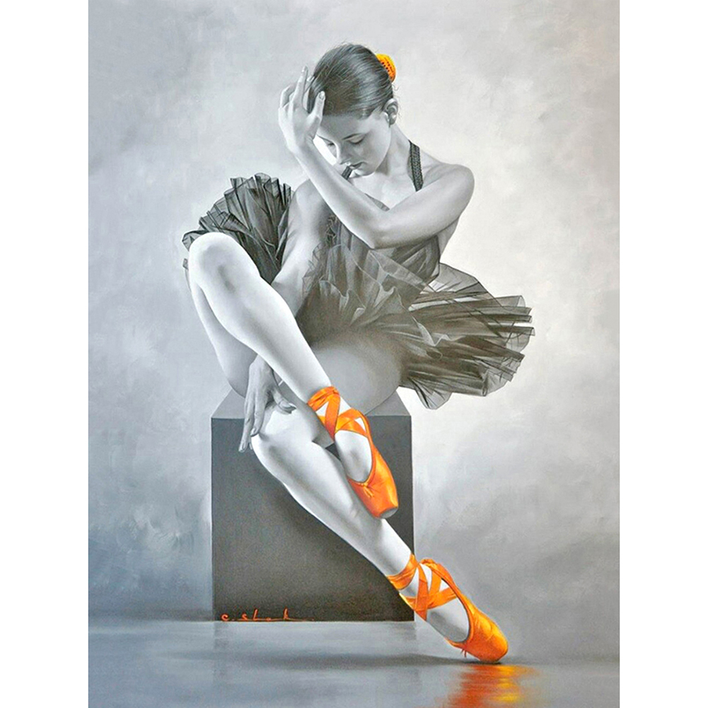 

30*40CM - Square Drill Diamond Painting - Dancing Girl, 501 Original