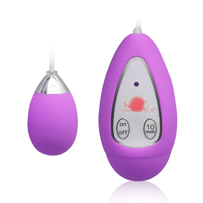 10 Frequency Single Egg Vibrator Clitoris Stimulation Sex Toy For Women - Rose Toy