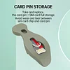 15 Pack SIM Card Tray Eject Pin Removal Tools Needles Opener - SIM Tray Ejector Crocodile Case Protector with Detachable Keychain Charm,Suitable for All iPhone,Samsung and Other Smart Phones - SIKAI CASE