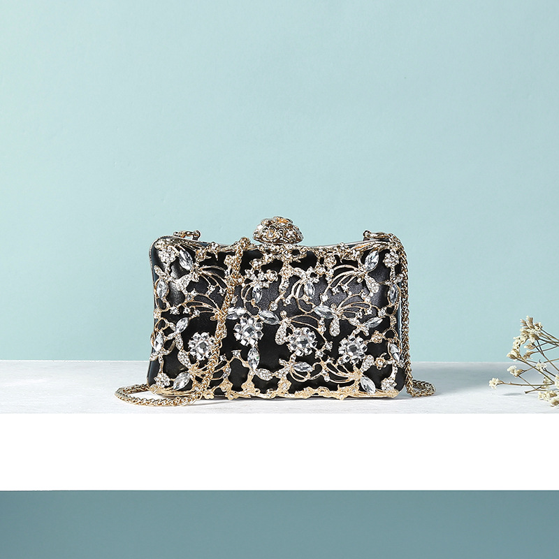 Diamond Floral Pattern Chain Strap Lady Evening Bag | Oxredo Shop Ramadan Sale