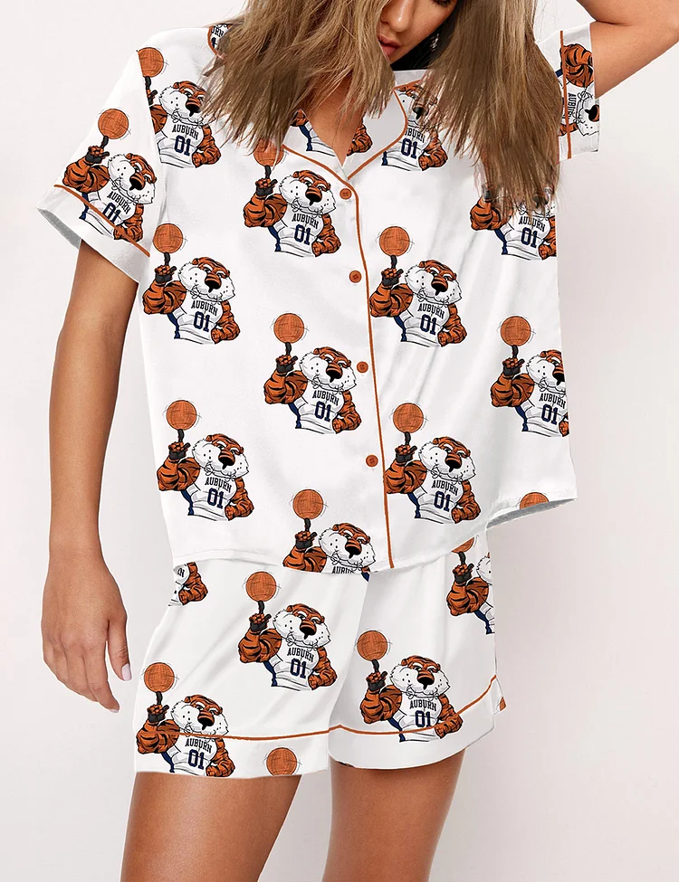 Women's Auburn Tigers Final Four 2025 Basketball Print Pajama Set