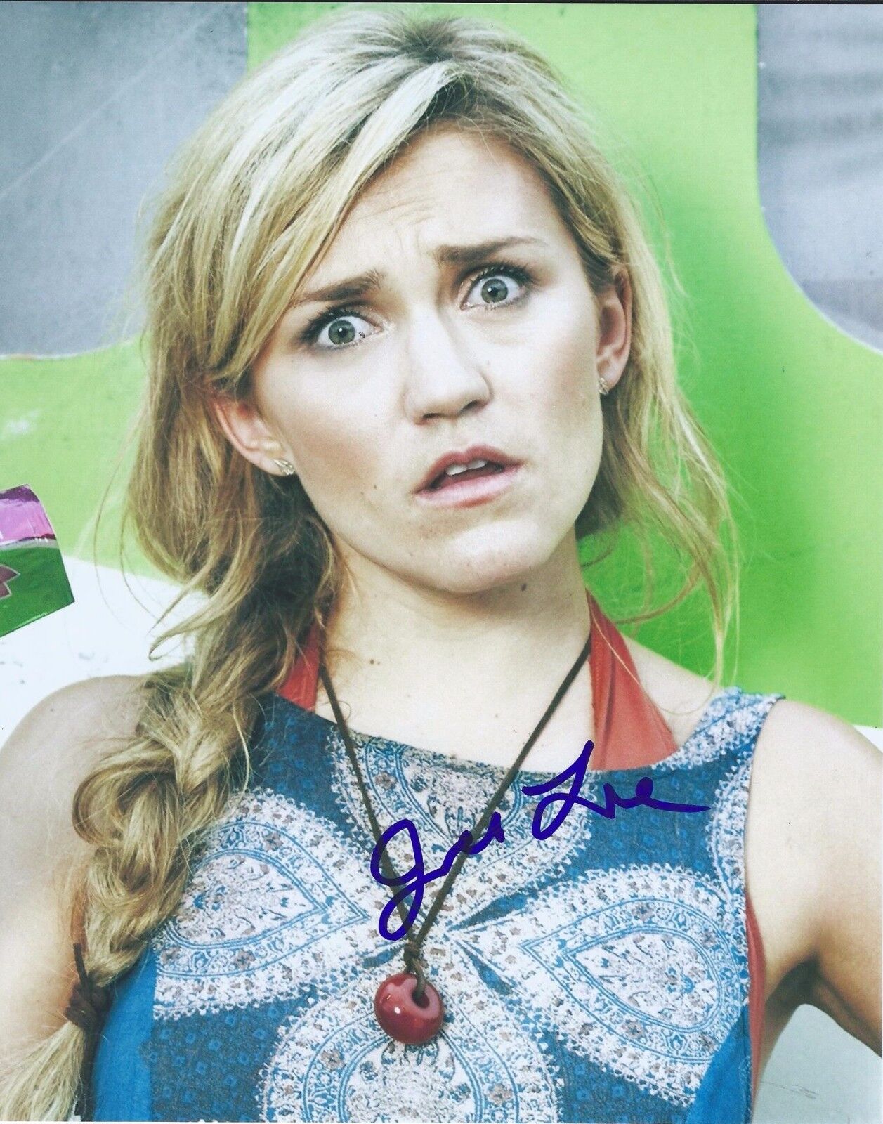 Jessica Lowe Signed Autographed 8x10 Photo Poster painting Wrecked Blended Actress A