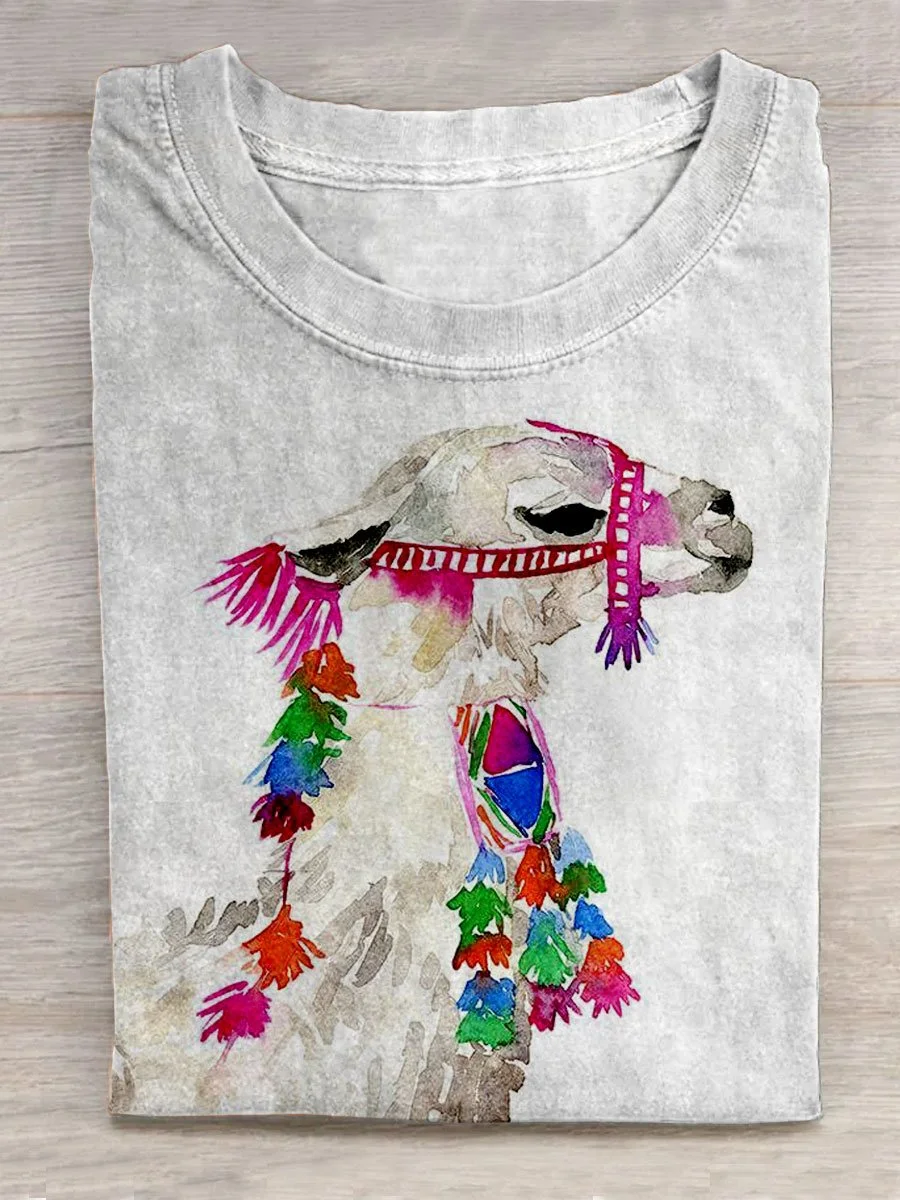Eagerlys Funny Animal Print T-Shirt Eagerlys