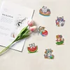 (US Only)6Pcs Diamond Painting Refrigerator Magnets Diamond Art Kits for Adults (Cat)