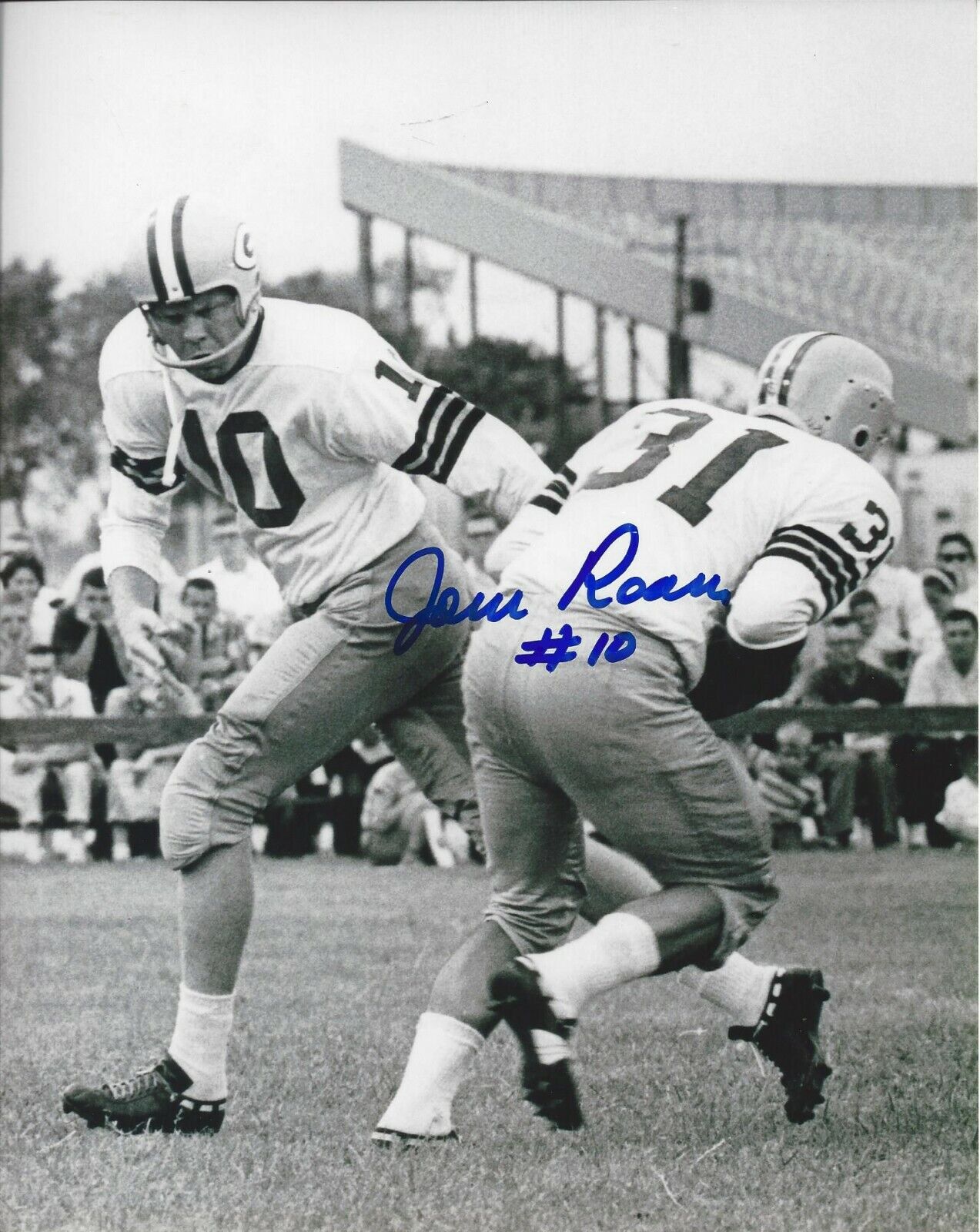 John Roach Autographed 8x10 Green Bay Packers B/W#2