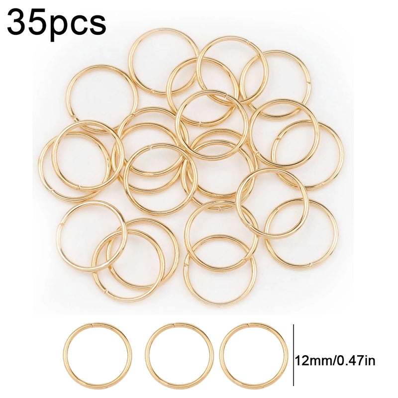 1 Set Diameter 3mm Diameter 4mm Diameter 5mm Alloy Solid Color Open Jump Rings Jewelry Accessories