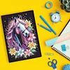 Cute Animal 5D Diamond Painting Notebook Diamond Art Diary Book Kits (Horse)