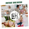 Set Toys Home Decor Retro Decor Bikes Bike Model Craft 1/10 Bike Models 1/10 Scale Bike Model Simulated Bike Model Small Figurine Model Ornament Bike Decor Alloy Metal Statuette