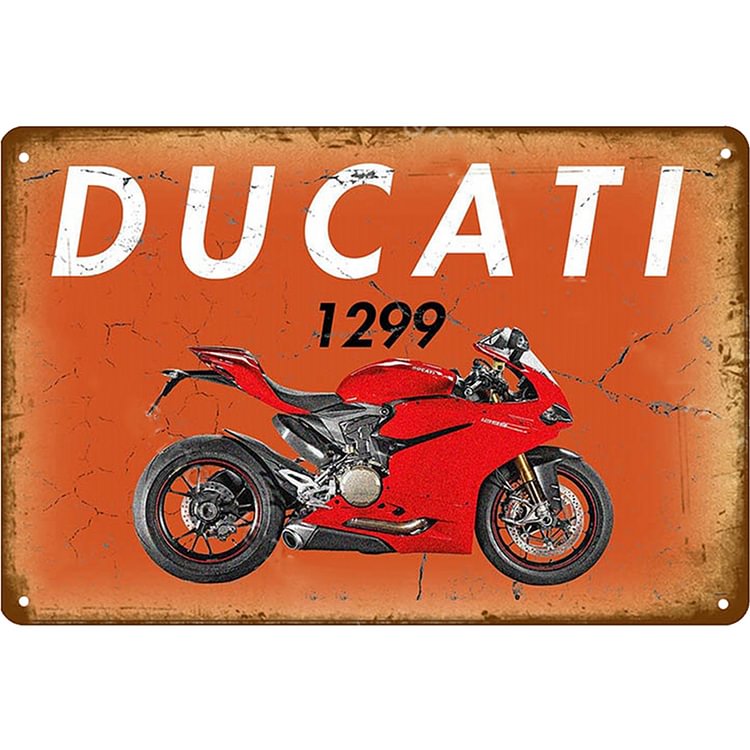 Ducati 1299 Motorcycle - Vintage Tin Signs/Wooden Signs - 7.9x11.8in & 11.8x15.7in