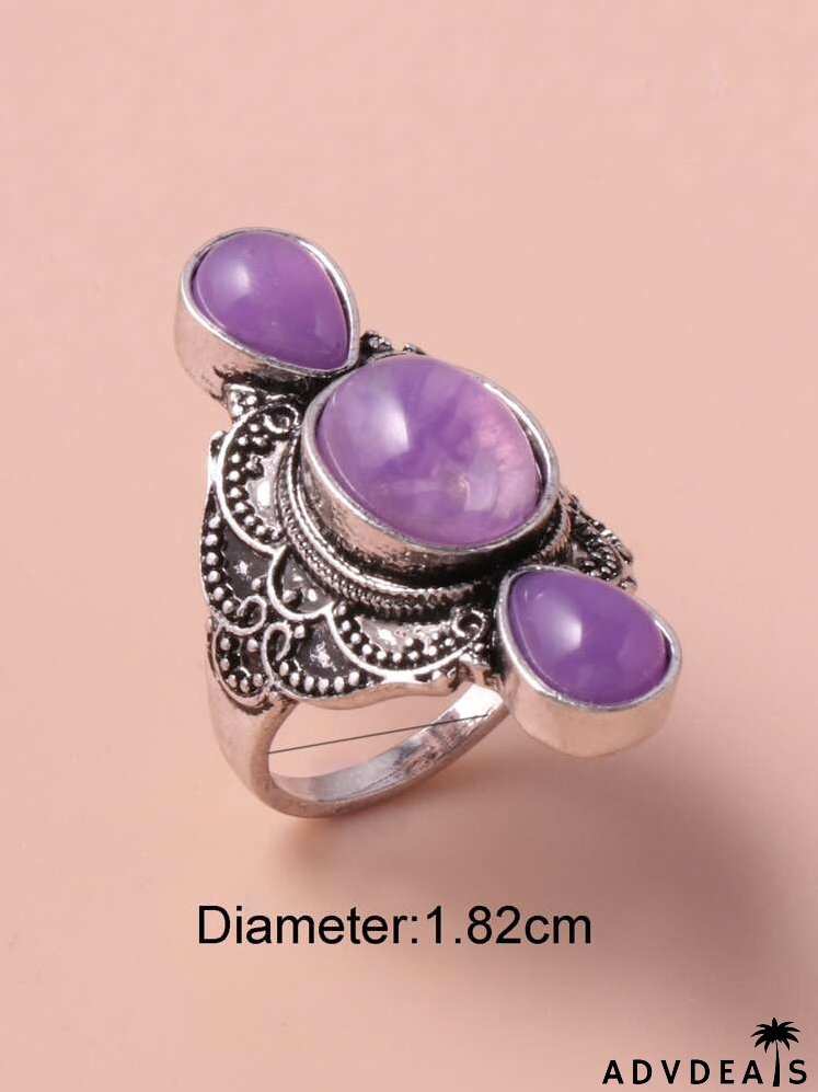 Gemstone Decor Ring