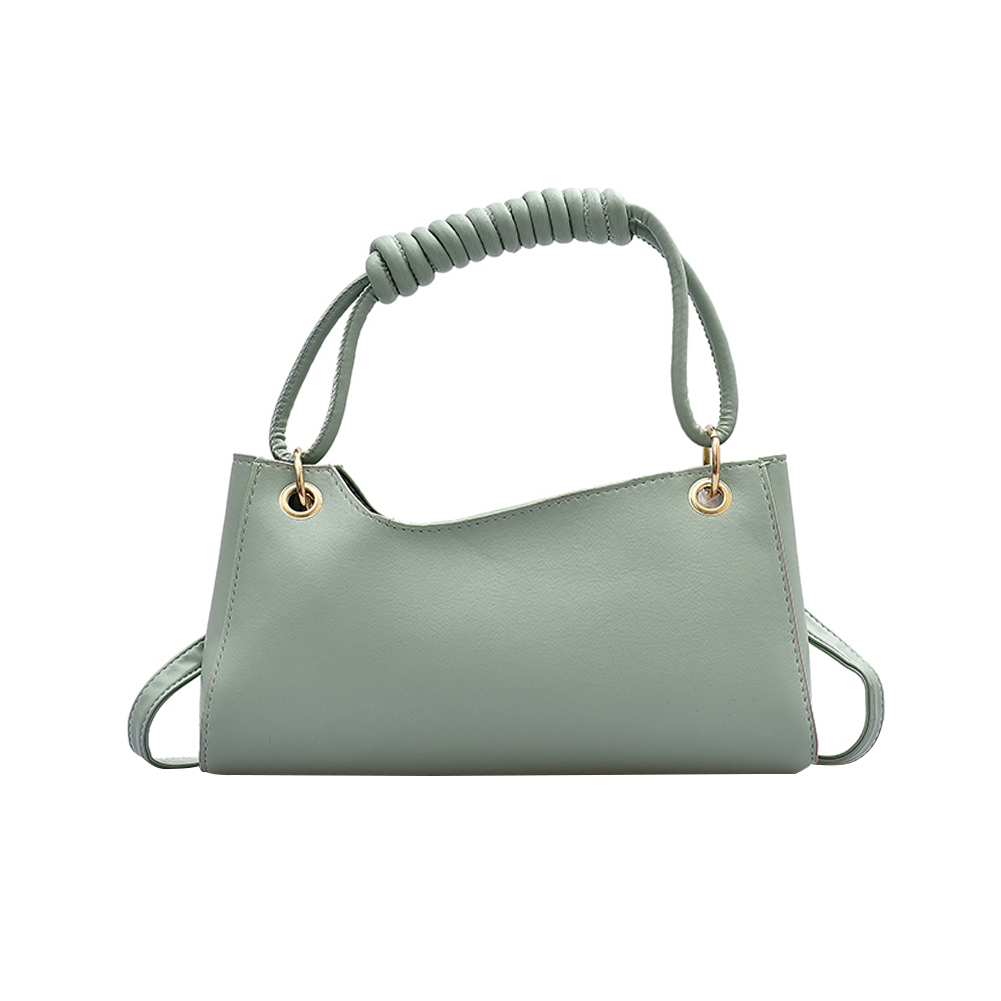 

Women Solid Color Shoulder Bag PU Telephone Line Crossbody Handbag -Green, 501 Original