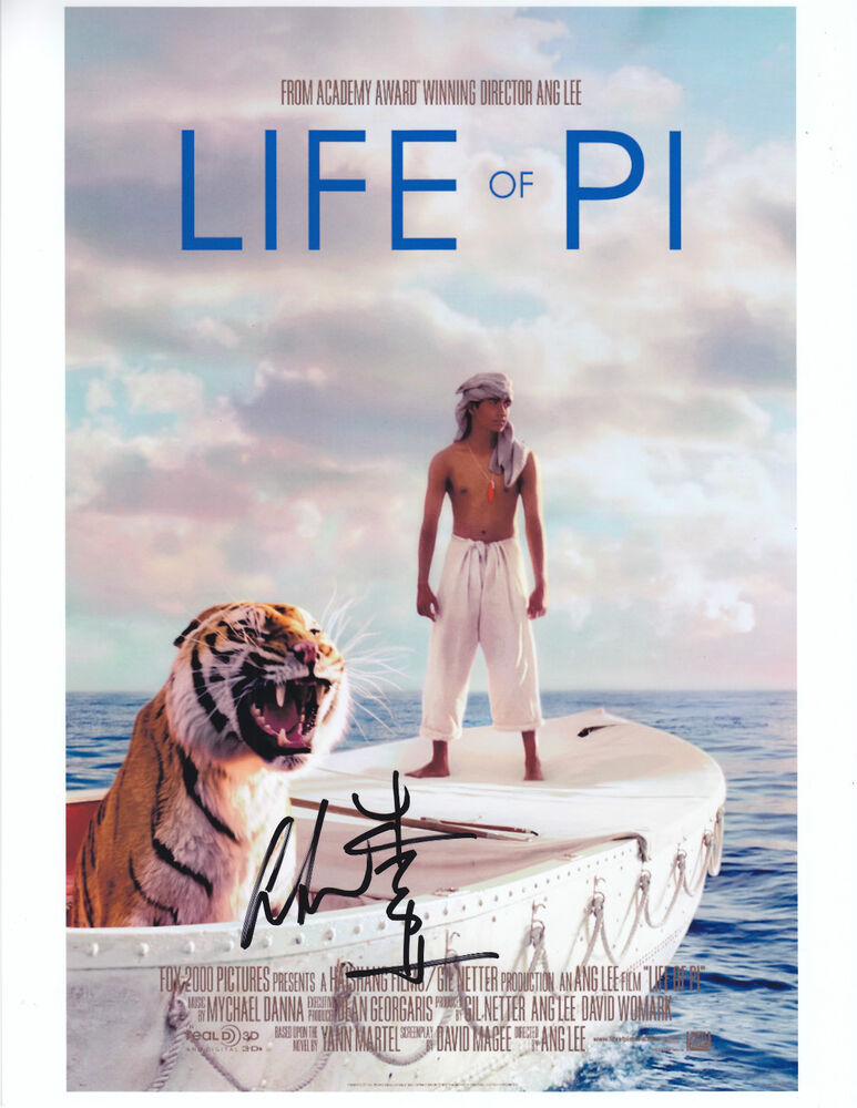 Ang Lee - LIFE OF PI - signed 8.5 x 11