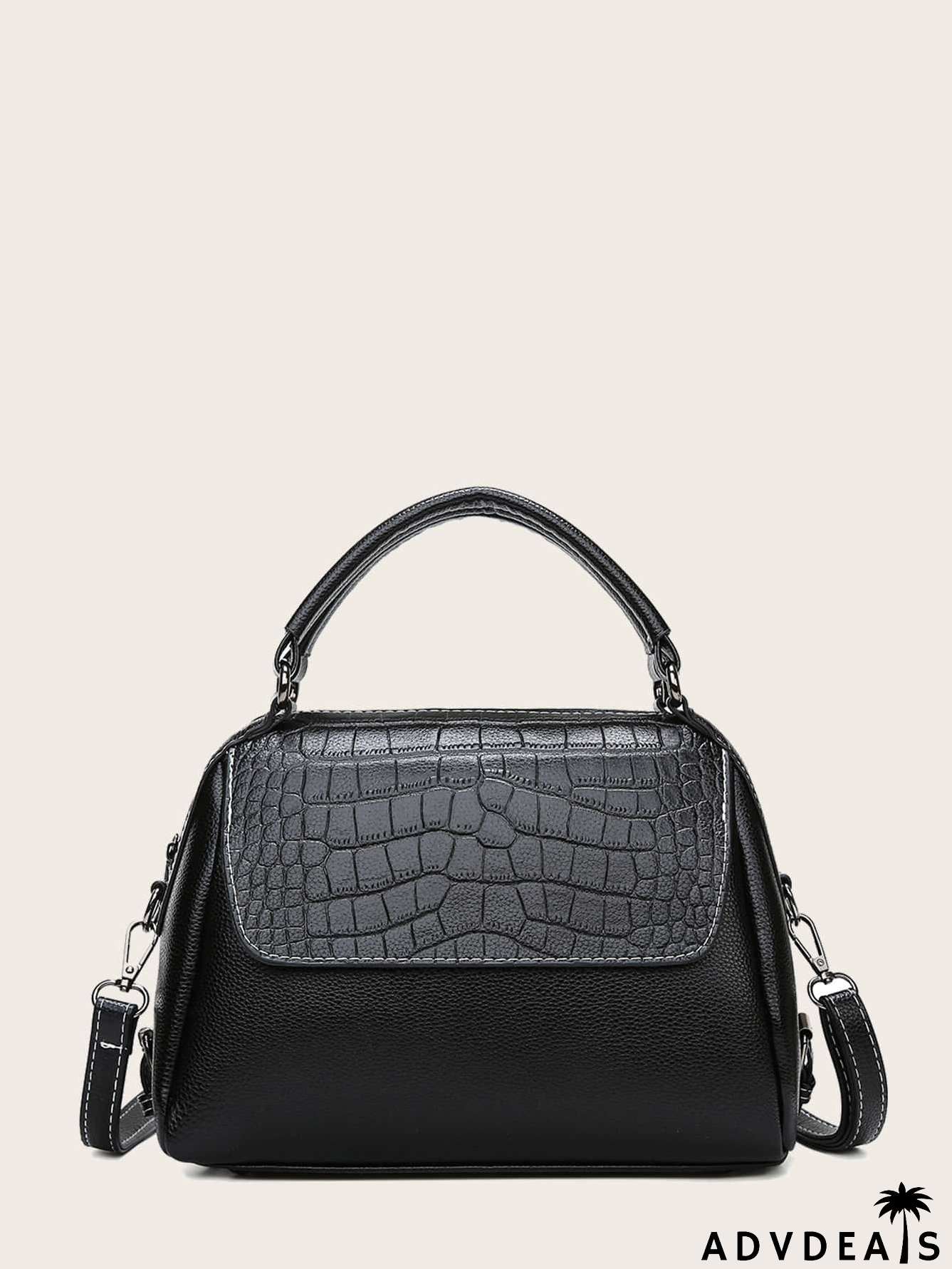 Croc Embossed Dome Bag