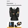 18L Lightweight Mountaineering Backpack with Reflective Strips & Chest Storage Bag Foldable Running Storage Knapsack Breathable Splash-Proof Hiking Nylon Pouch Hiking Work Travel Camping Backpacks