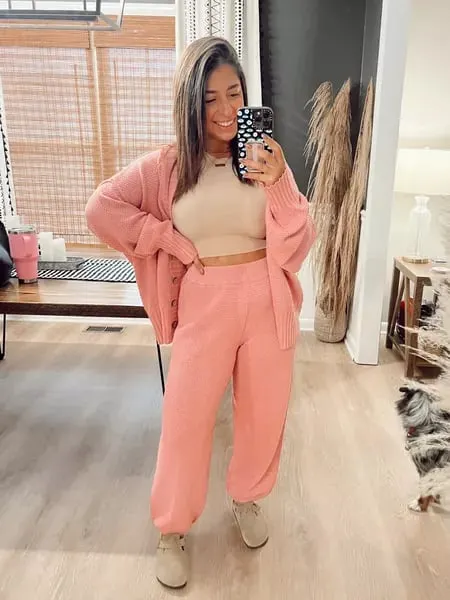 Soft Ribbed Knit Cardi Set (Buy 2 Free Shipping)