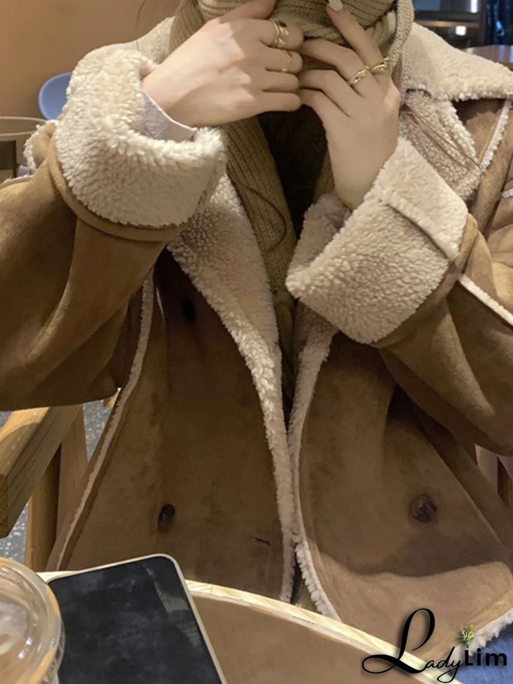 Vintage Brown Lambswool Splice Short Jacket