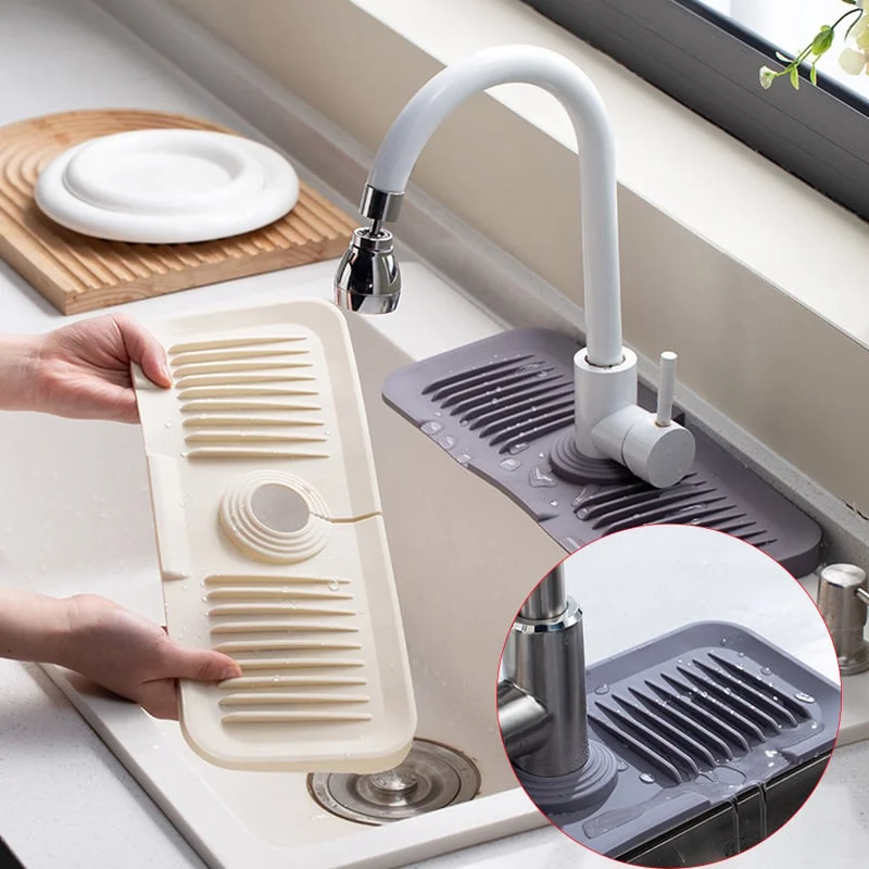 🔥HOT SALE - Silicone Sink Faucet Splash Guard Mat