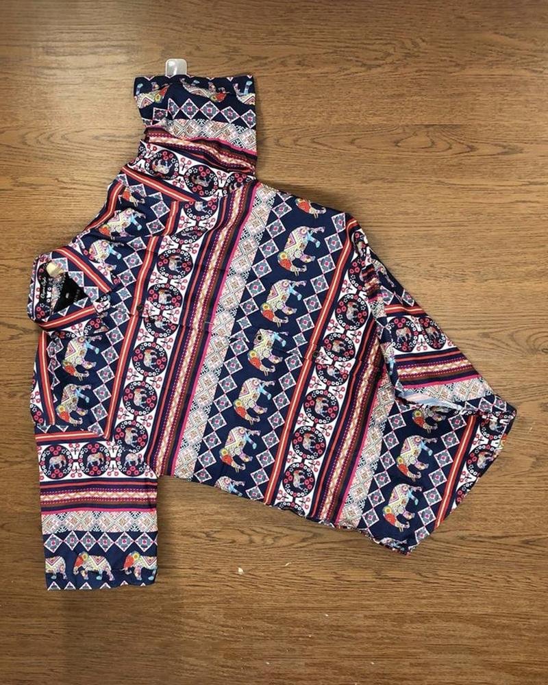 Men Elephant Casual Shirts