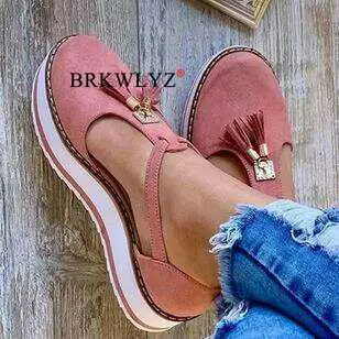 Women's Shoes Sneakers Buckle Platform Sneakers Women's Shoes Casual Lace Tenis Feminino Zapatos De Mujer Women's Sneakers 515-1