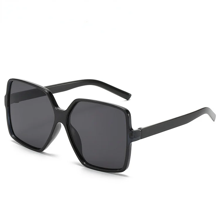 Fashion Black Large Rim Sunglasses VangoghDress