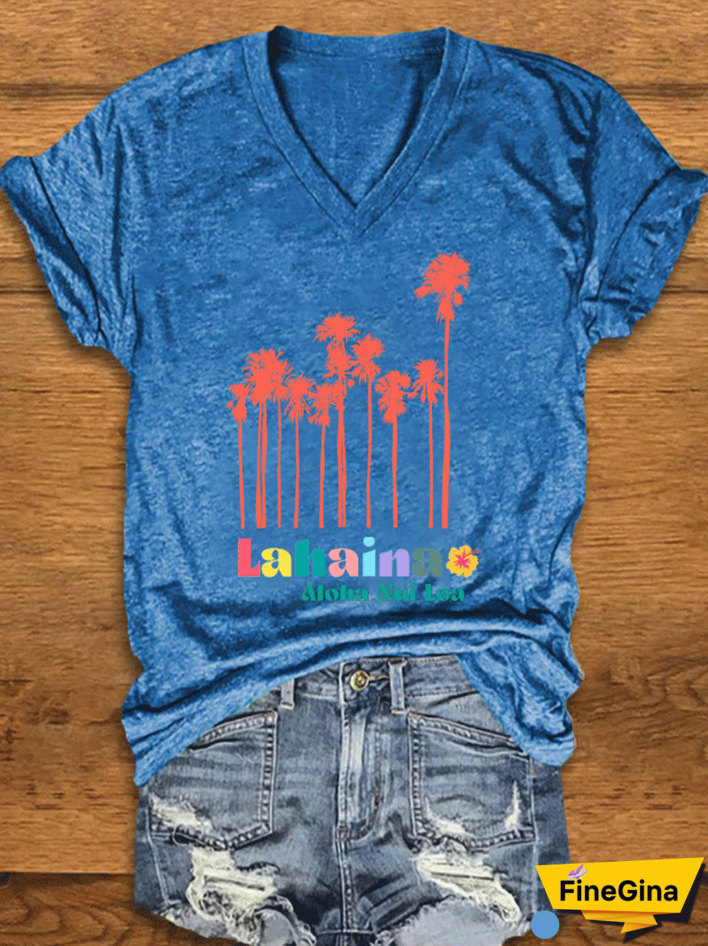 Women's Lahaina Strong Print T-Shirt