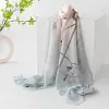 100% Nautral Silk Beautiful Painting Scarf