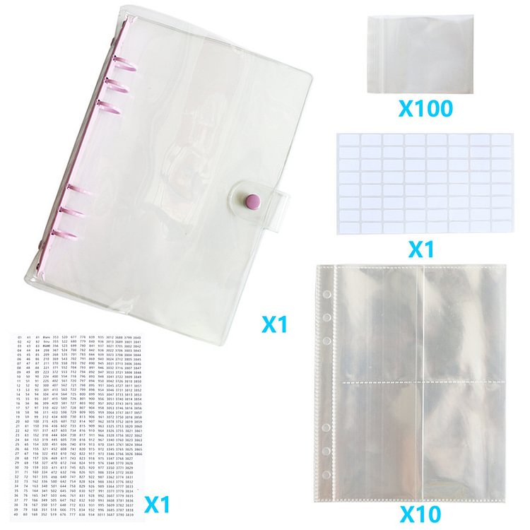 Diamond Painting Storage Book Beads Container Clear Loose Leaf A5 Binder
