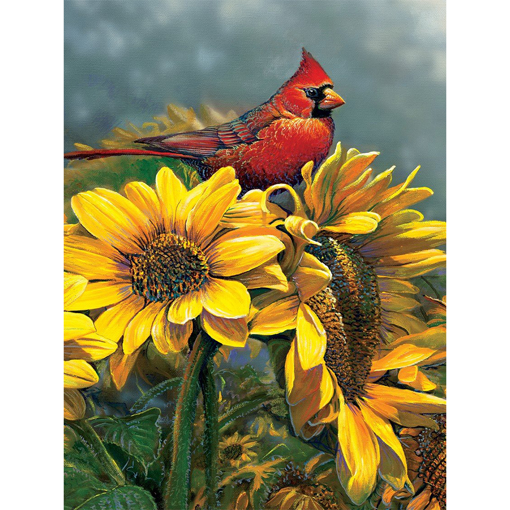 

(Multi-Size) Sunflower - Round/Square Drill Diamond Painting - 30*40CM, Round diamond 30*40cm, 501 Original