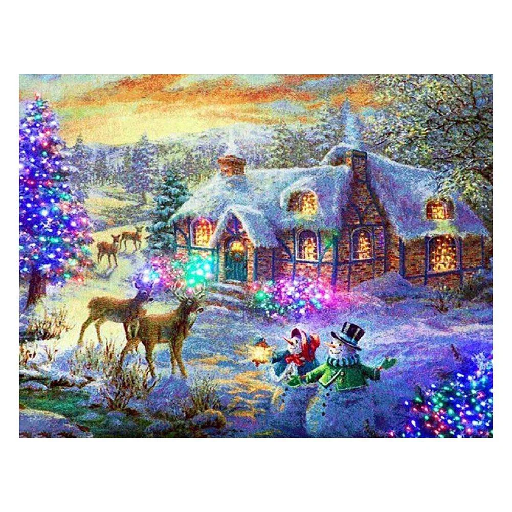 Full Round Diamond Painting Christmas (30*25cm)